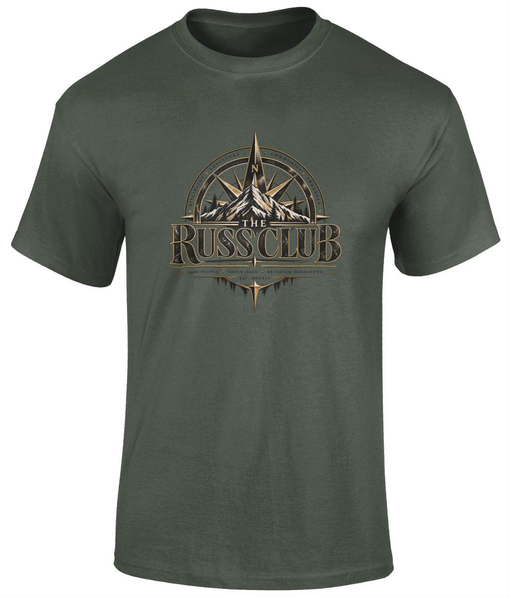 Gold Compass Adventure T-Shirt | The Russ Club - Russ Club