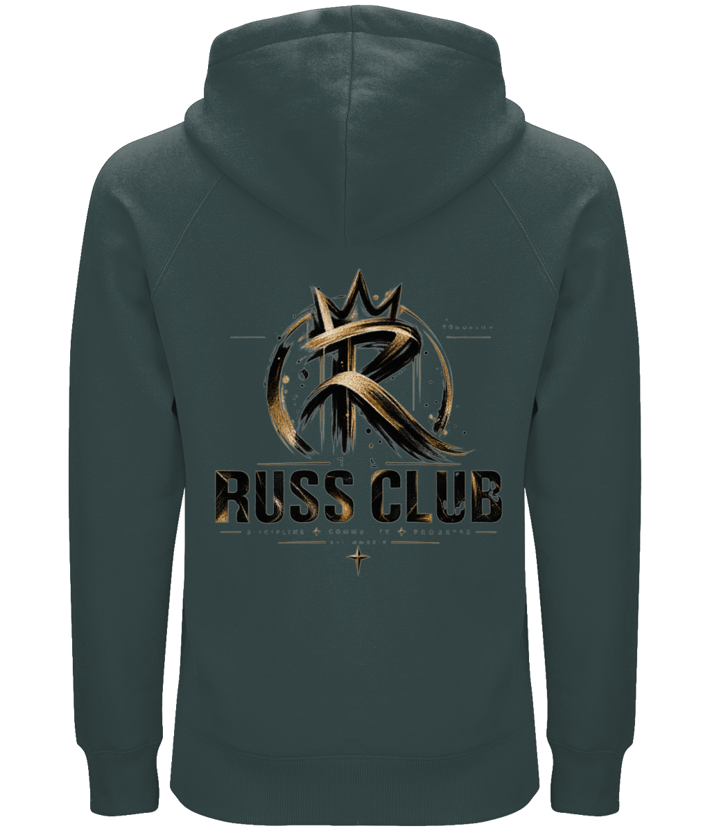 Gold Abstract RC Heavy Hoodie | The Russ Club - Russ Club