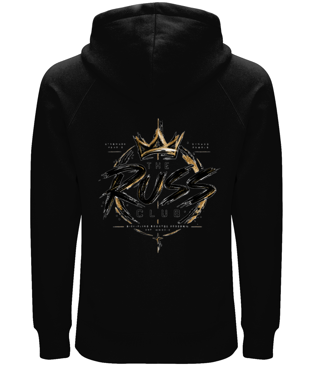 Gold Graffiti Wordmark Heavy Hoodie | The Russ Club - Russ Club