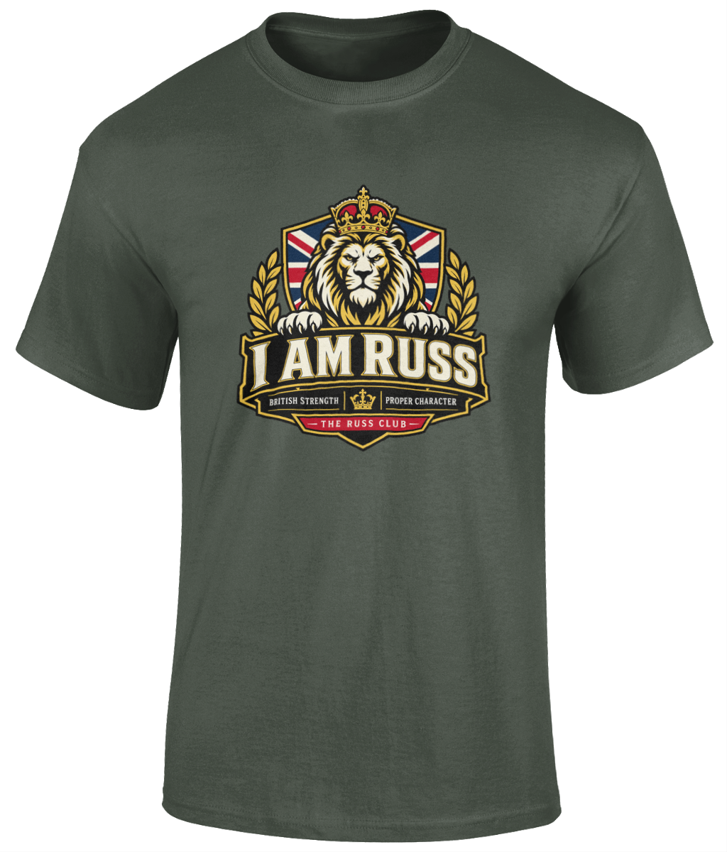 I Am Russ British Strength T-Shirt | The Russ Club - Russ Club
