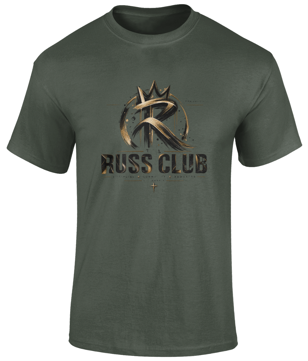 Gold Abstract RC T-Shirt | The Russ Club - Russ Club