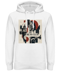 People Purpose Progress London lion heavy hoodie in White – front artwork