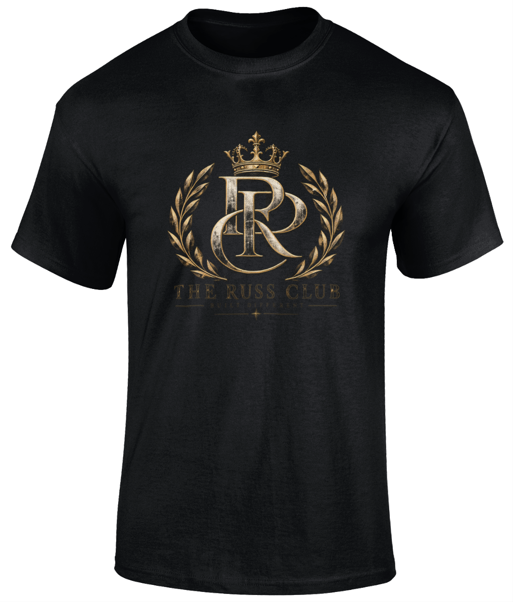 Gold RC Monogram T-Shirt | The Russ Club - Russ Club