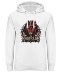 Stronger Together crowned lion heavy hoodie in White – front artwork