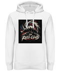 Stronger Together mountain heavy hoodie in White – front artwork