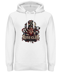 Discipline Creates Freedom heart and lion heavy hoodie in White – front artwork