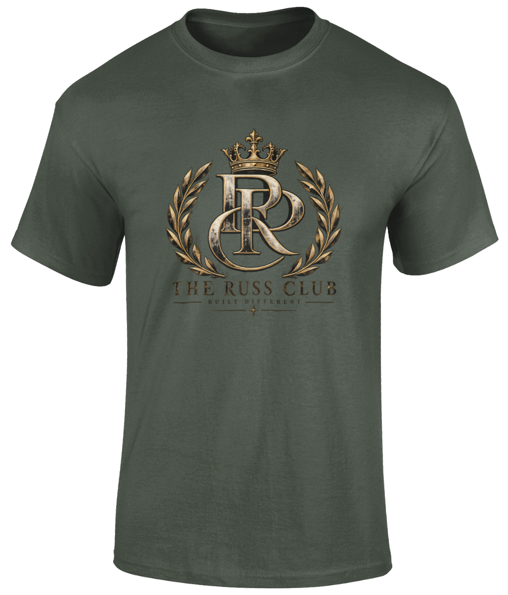 Gold RC Monogram T-Shirt | The Russ Club - Russ Club