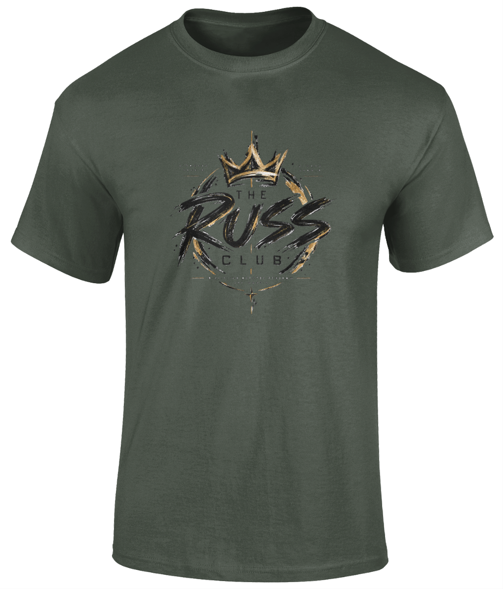 Gold Graffiti Wordmark T-Shirt | The Russ Club - Russ Club