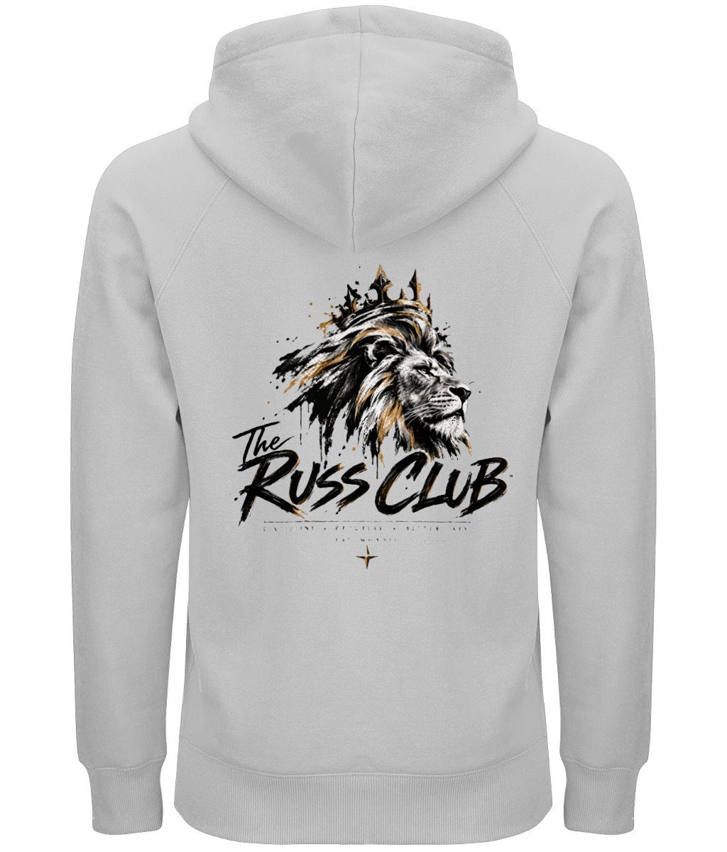 Crowned Lion Back Print Heavy Hoodie | The Russ Club - Russ Club