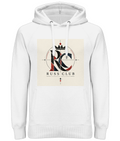 Minimal RC monogram heavy hoodie in White – front artwork