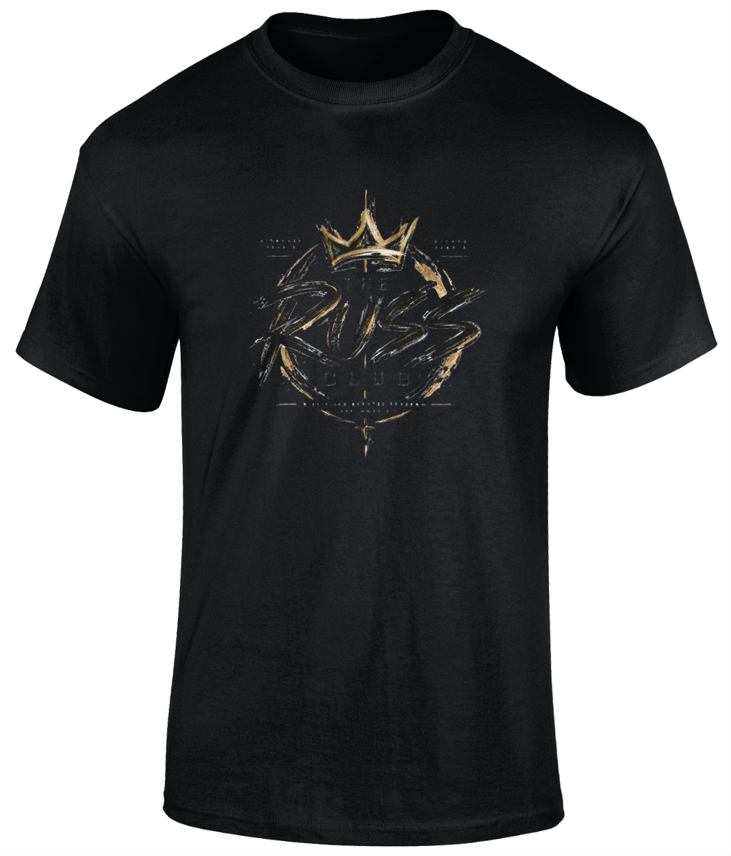 Gold Graffiti Wordmark T-Shirt | The Russ Club - Russ Club