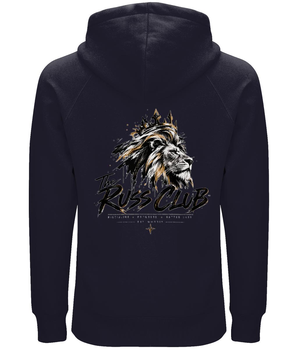 Crowned Lion Back Print Heavy Hoodie | The Russ Club - Russ Club