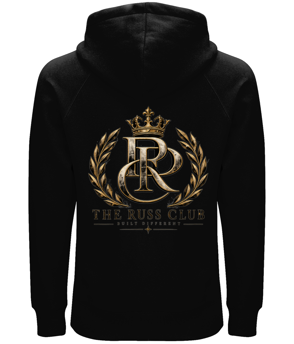 Gold RC Monogram Heavy Hoodie | The Russ Club - Russ Club