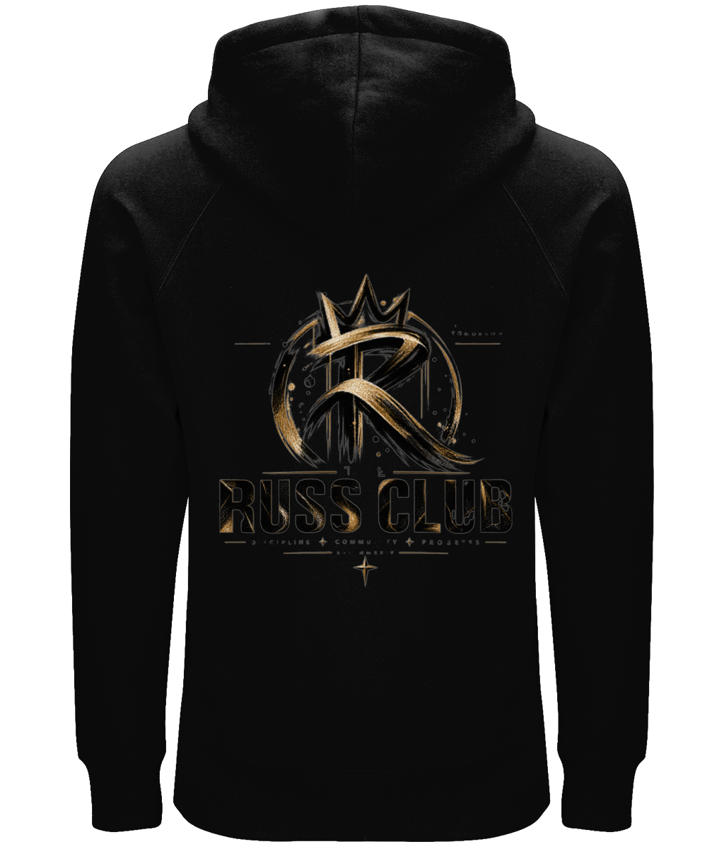Gold Abstract RC Heavy Hoodie | The Russ Club - Russ Club