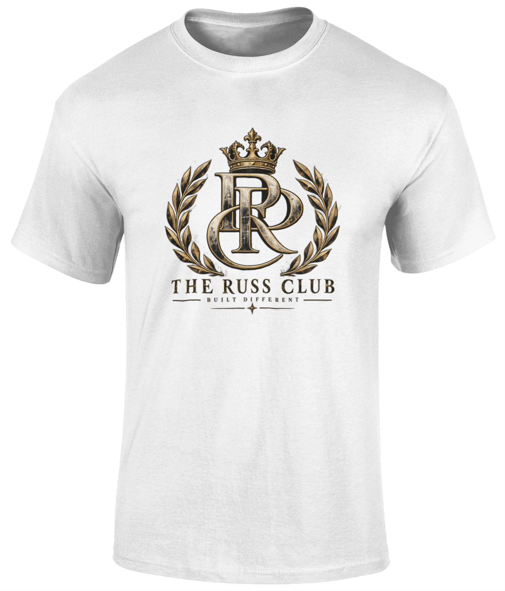 Gold RC Monogram T-Shirt | The Russ Club - Russ Club
